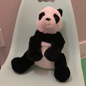 Ikea Panda Bear Kramig Black White Plush 12"